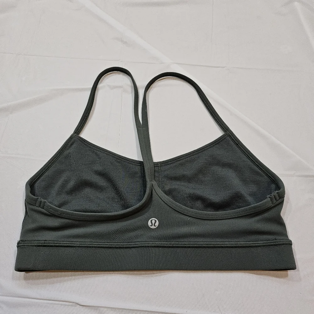 Lululemon Flow Y Bra Nulu (Dark Forest)Size 8_10